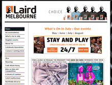 Tablet Screenshot of lairdhotel.com